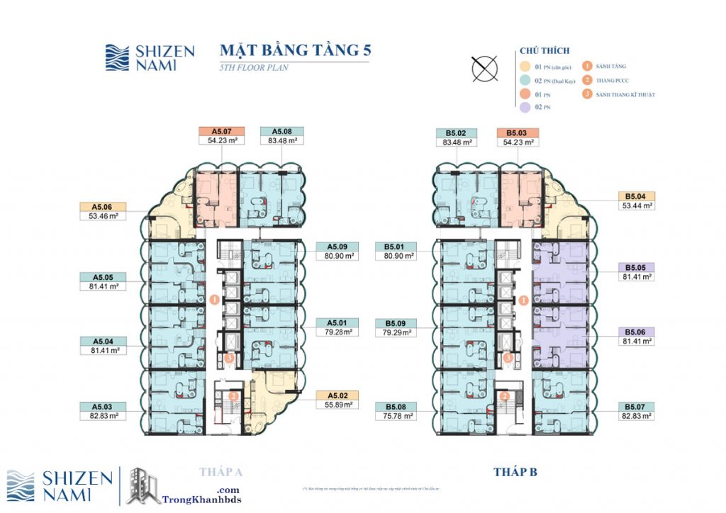 Mặt Bằng của Dự án Shizen Nami Đà Nẵng