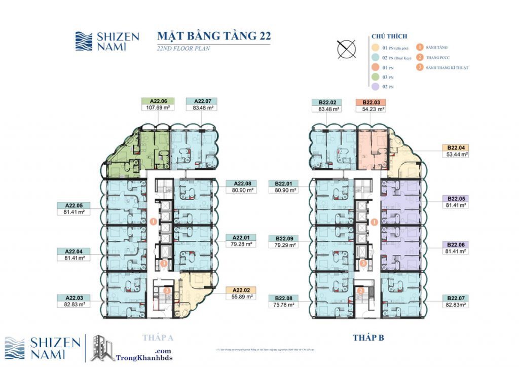 Mặt Bằng của Dự án Shizen Nami Đà Nẵng