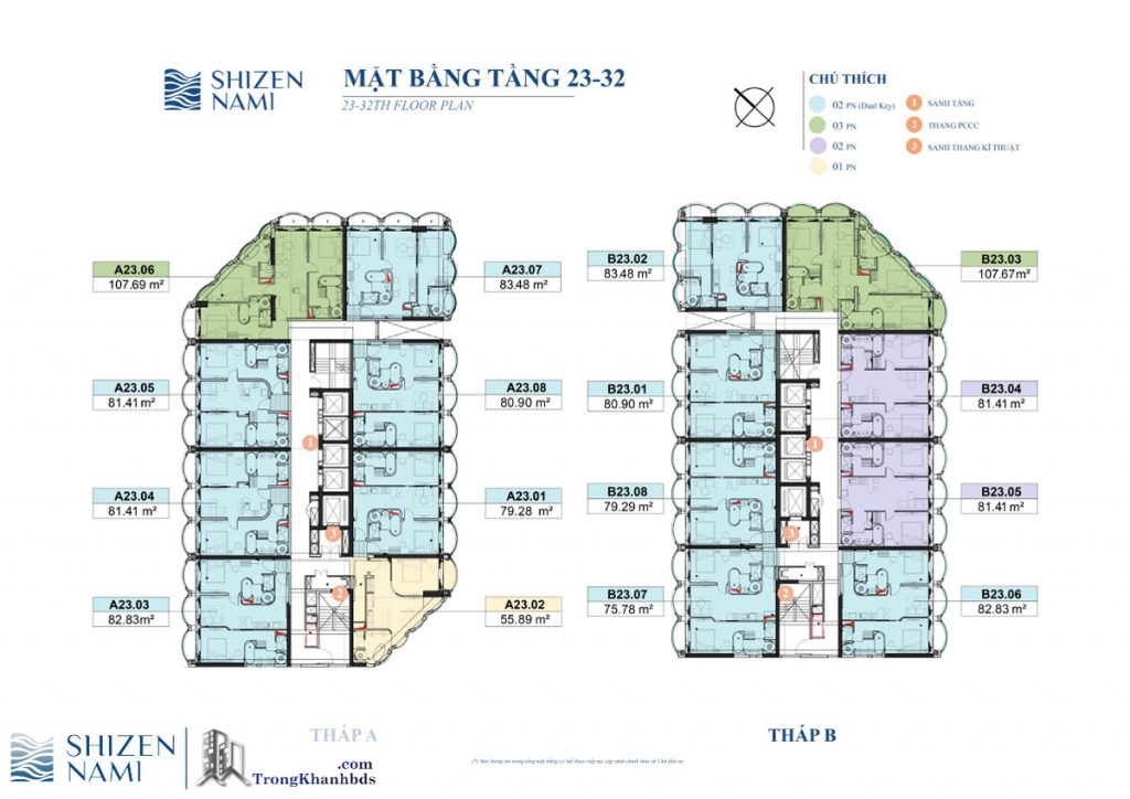 Mặt Bằng của Dự án Shizen Nami Đà Nẵng