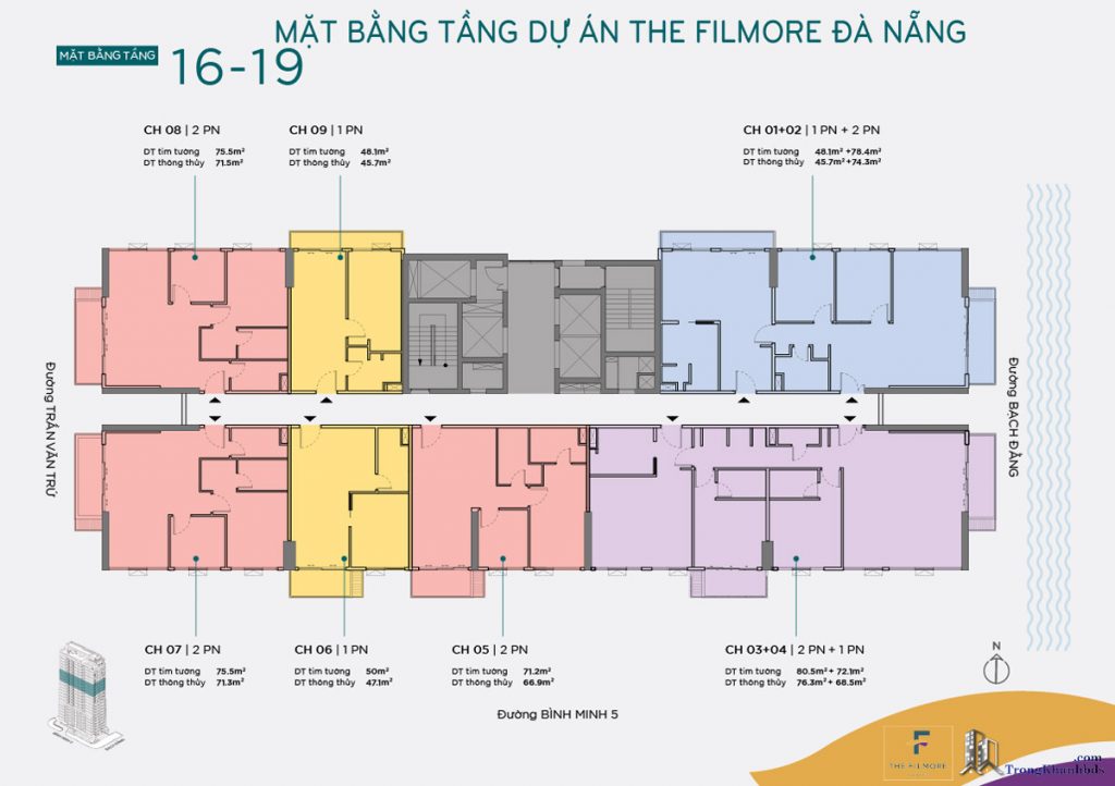Mặt Bằng Các Tầng Dự Án The Filmore Đà Nẵng