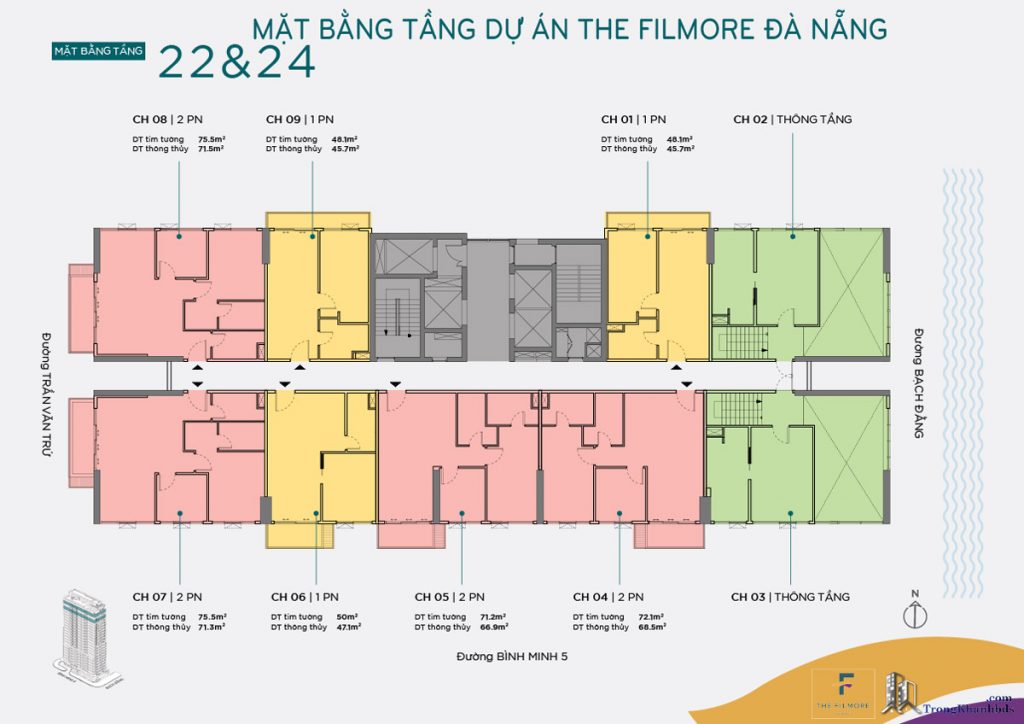 Mặt Bằng Các Tầng Dự Án The Filmore Đà Nẵng
