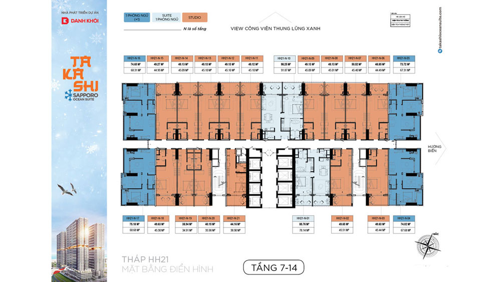 Mặt Bằng Tầng Điển Hình Takashi Kỳ Co
