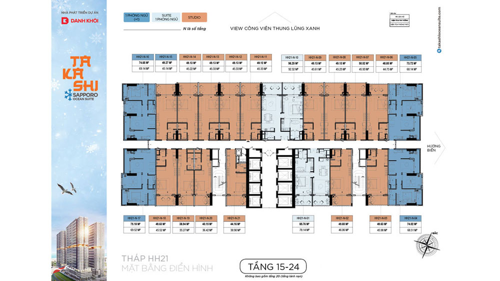 Mặt Bằng Tầng Điển Hình Takashi Kỳ Co