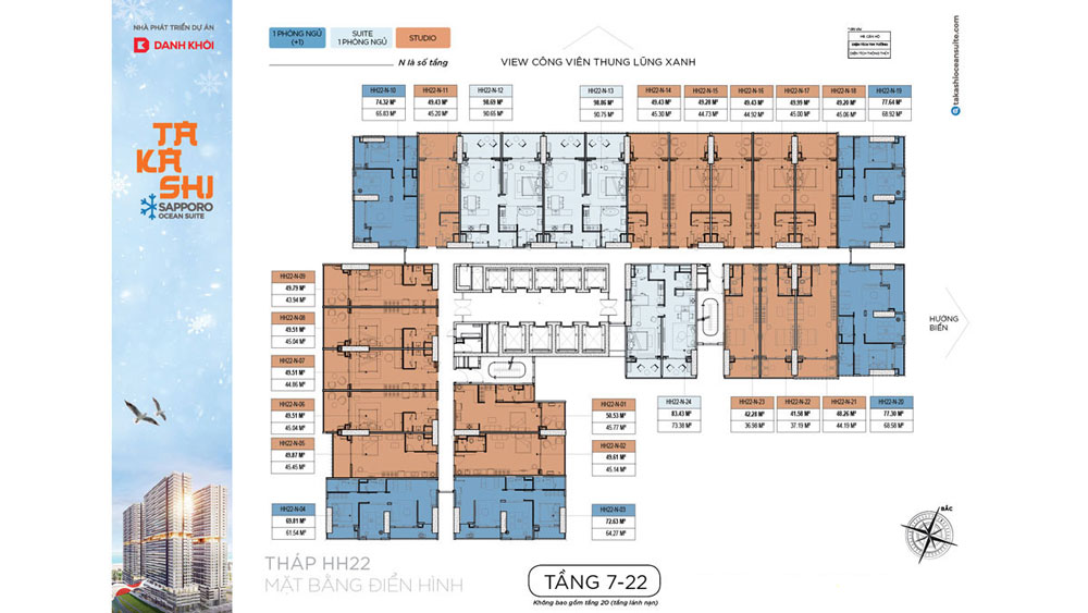 Mặt Bằng Tầng Điển Hình Takashi Kỳ Co