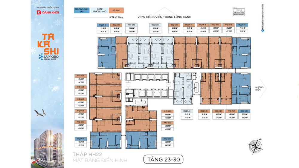 Mặt Bằng Tầng Điển Hình Takashi Kỳ Co