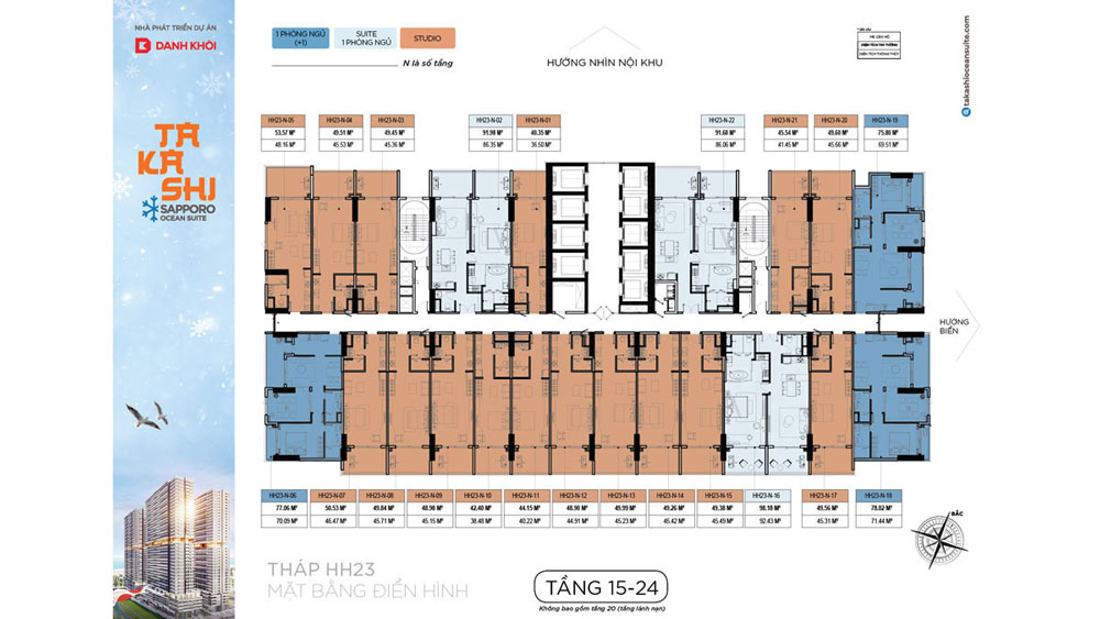 Mặt Bằng Tầng Điển Hình Takashi Kỳ Co