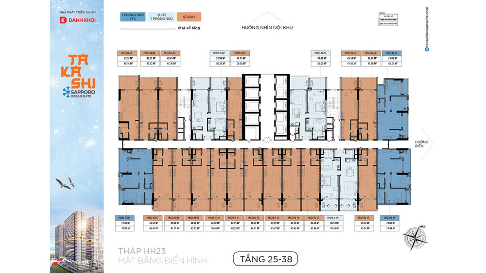 Mặt Bằng Tầng Điển Hình Takashi Kỳ Co