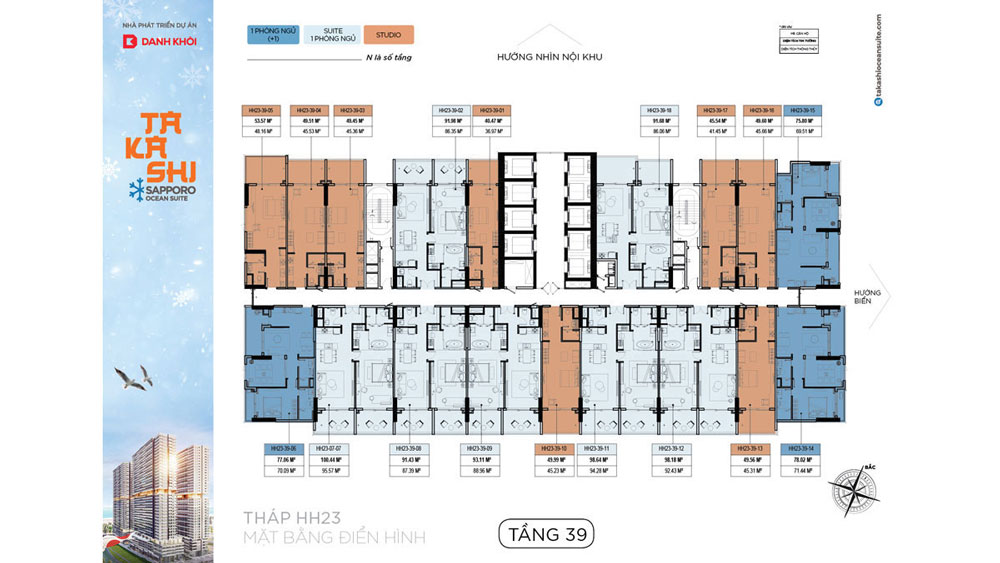 Mặt Bằng Tầng Điển Hình Takashi Kỳ Co