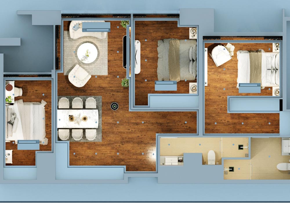 Hình ảnh 3D căn hộ The 6nature