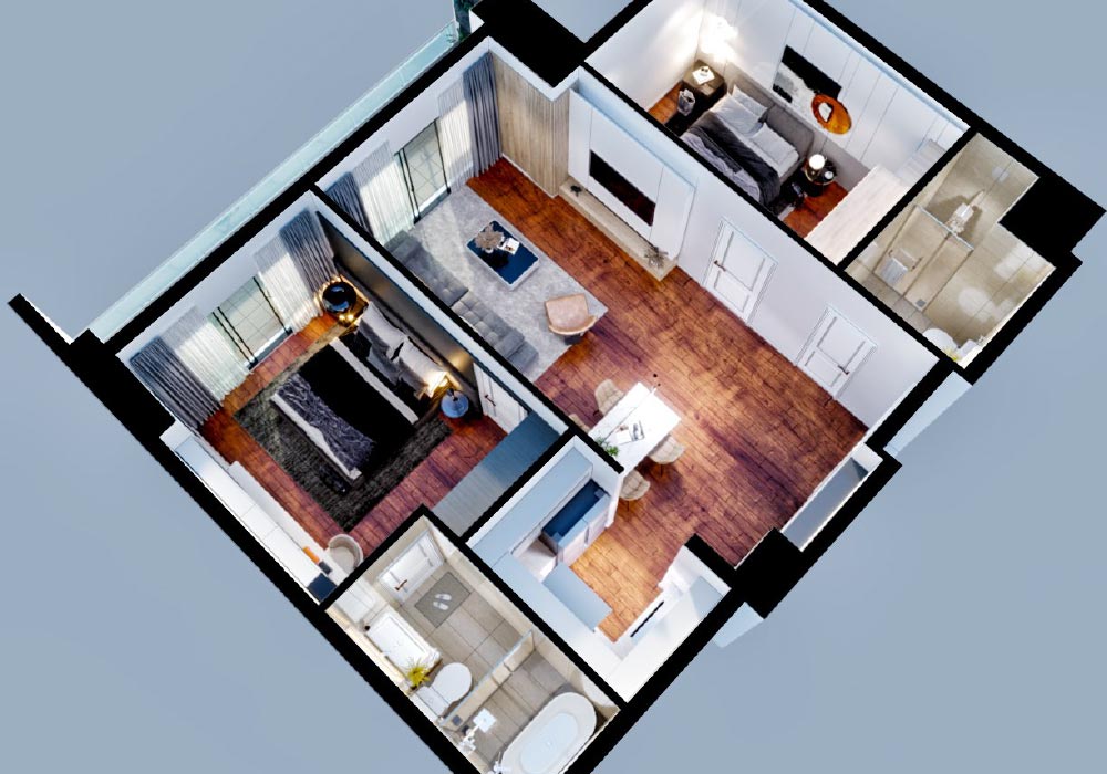 Hình ảnh 3D căn hộ The 6nature