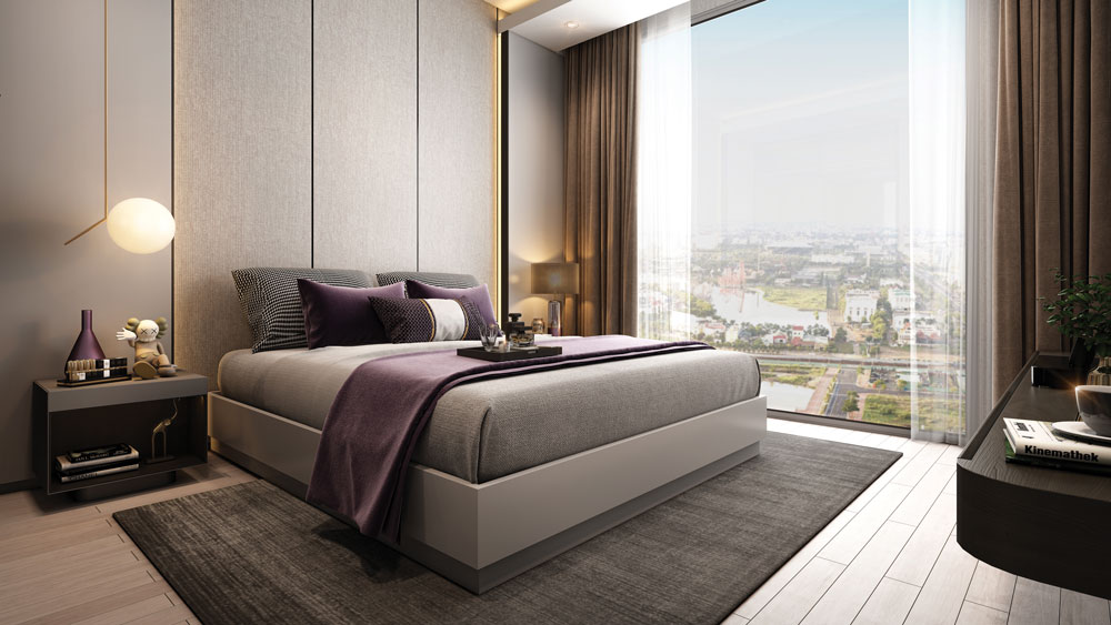 Căn 2 phòng ngủ The Fillmore với diện tích 71,18m²- 80,54m².