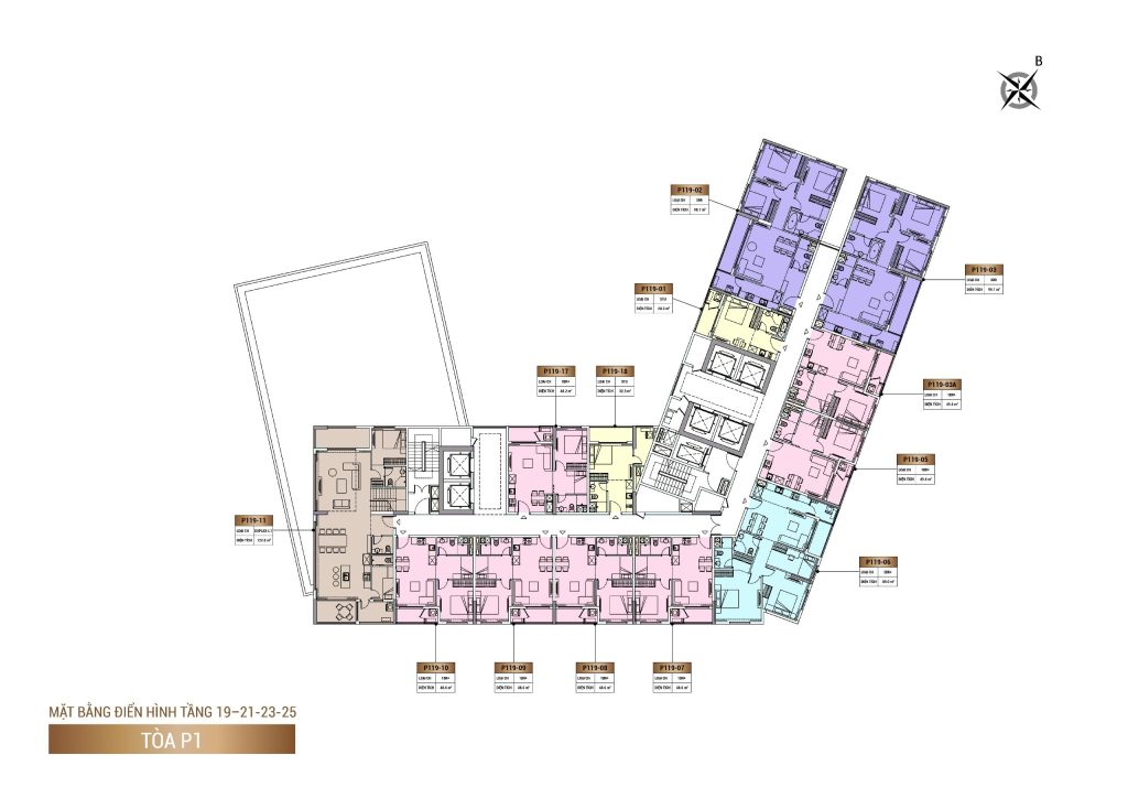 Mặt bằng tầng căn hộ Panoma 1 Đà Nẵng