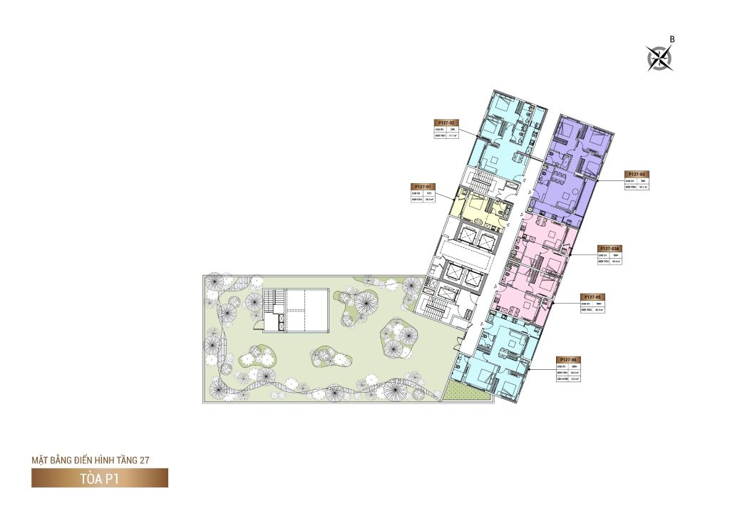 Mặt bằng tầng căn hộ Panoma 1 Đà Nẵng