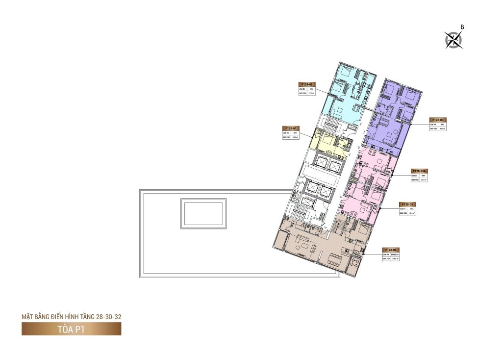 Mặt bằng tầng căn hộ Panoma 1 Đà Nẵng