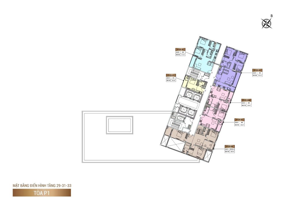 Mặt bằng tầng căn hộ Panoma 1 Đà Nẵng