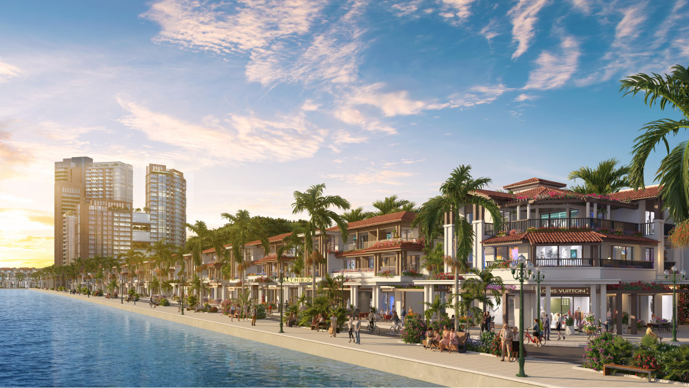 Shop villa song lập Sun Symphony Residence Đà Nẵng