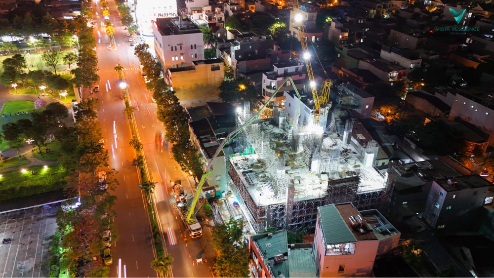 Tiến độ thực tế dự án Vista Residence
