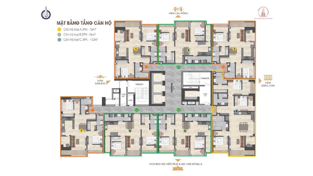 Mặt bằng tầng dự án Vista Residence Đà Nẵng